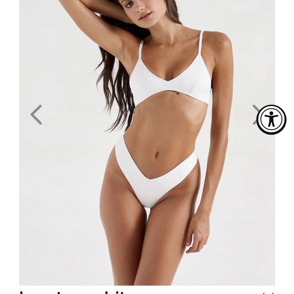 White Lara Swim Top Oneone Swimwear